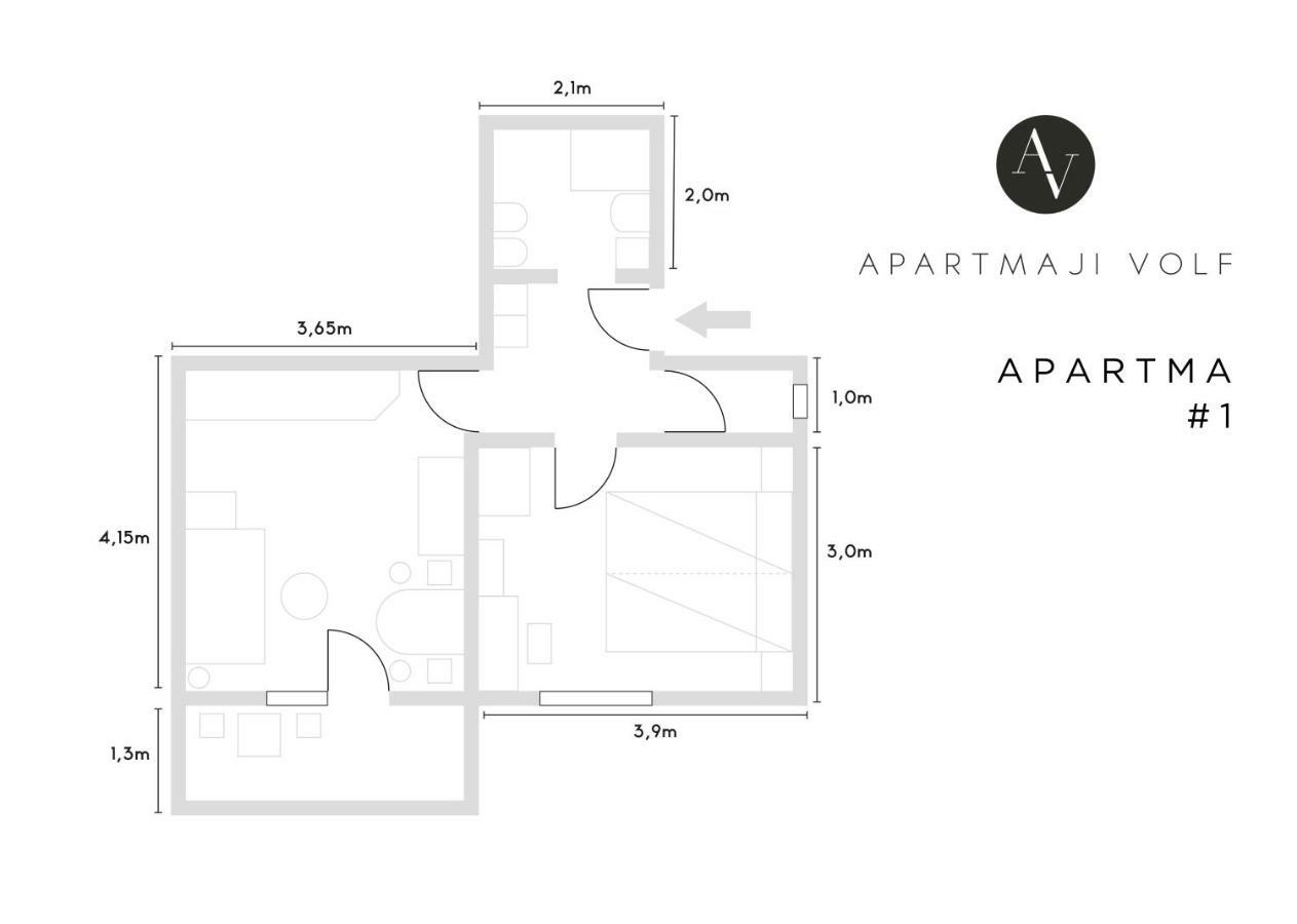 Apartmaji Volf Zgornje Gorje Esterno foto